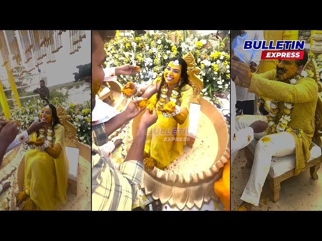 Dali Dhananjay haldi Shastra | ಡಾಲಿ ಧನಂಜಯ್ ಮದುವೆ ಸಂಭ್ರಮ | Bulletin Express