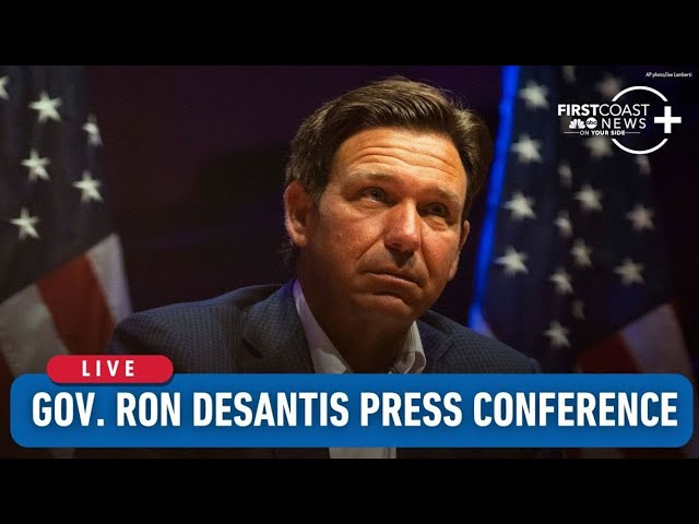 Live | Gov. DeSantis holding press conference at Camp Blanding in Starke