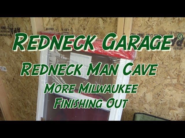 MIlwaukee Tools !!!!  Mancave / Storage Bldg Interior/ Paint /Windows