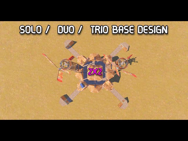 THE BEST 2X2 BASE / SOLO/DUO/TRIO BASE DESIGN - Rust