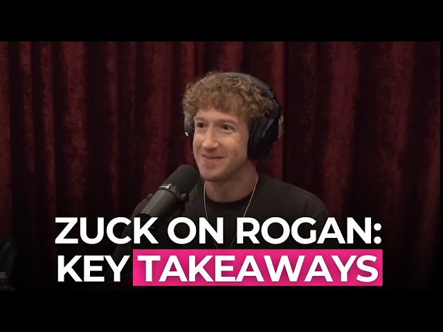 Key Takeaways from Joe Rogan's Interview with Mark Zuckerberg in Under 20 Minutes