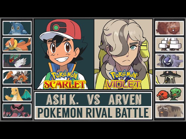 ASH vs ARVEN | Paldea Pokémon Battle [Pokémon Scarlet & Violet]