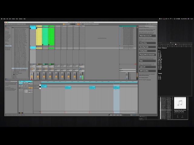 Setting up Ableton Backing Tracks for Easy Improvising