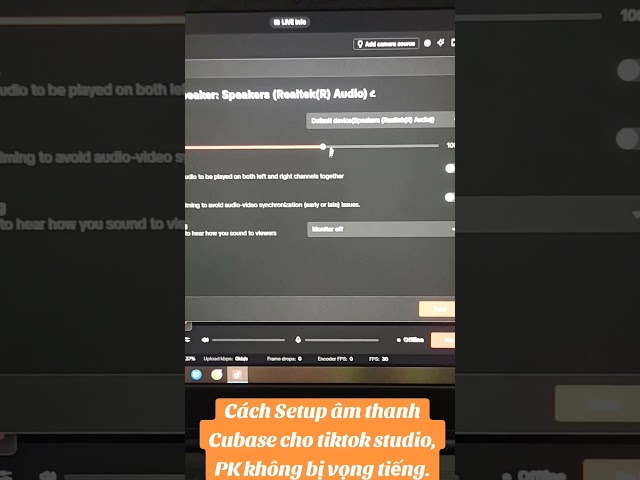 Setup âm thanh Cubase cho tiktok studio, PK không bị vọng tiếng #autotune #cubase #tiktokstudio