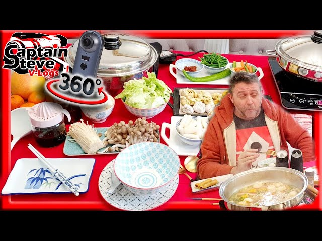 Chinese New Year Meal Celebration In The UK 360 Degree Video Vlog Captain Steve & Manila London