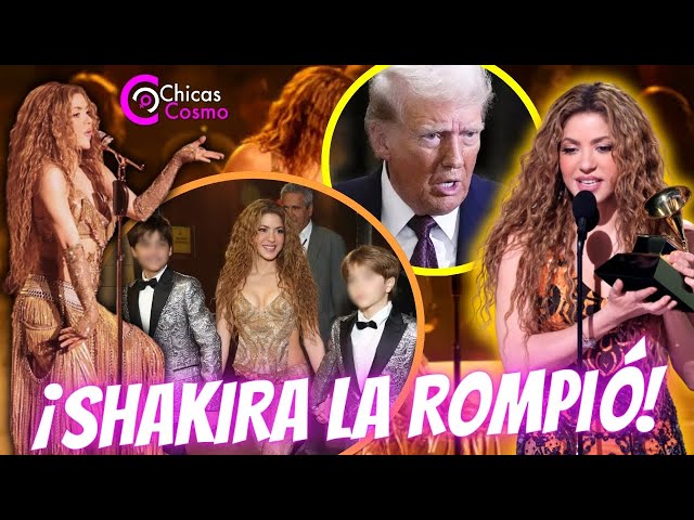 SHAKIRA BRILLA EN LOS GRAMMY LE PRESENTA A TAYLOR A SUS HIJOS Y DA EL MEJOR SHOW ANTES DE SU GIRA