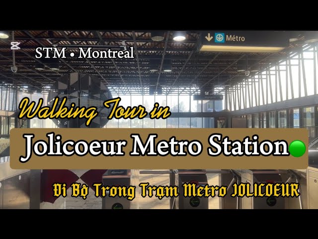 Montreal: Walking Tour in JOLICOEUR METRO |Đi Bộ Trong Trạm Metro Jolicoeur| February 02nd 2025