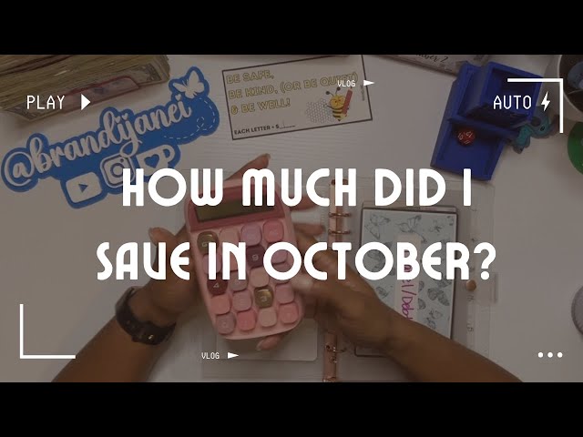 How Much Did I Save in October | October 2024 Savings | Completed Savings Challenges