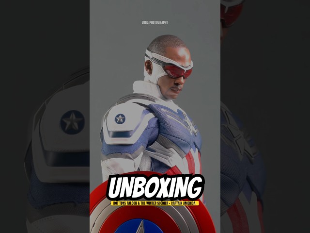 ASMR Unboxing: Hot Toys Marvel Studios Falcon & The Winter Solider - Captain America #marvel