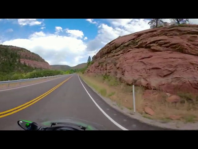 GoPro Fusion 360 motorcycle ride from Paradox Valley into Utah