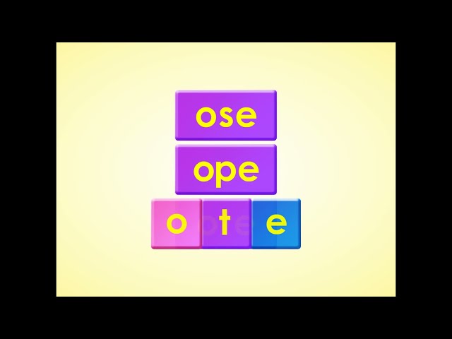 -ose, -ope, -ote l Long Vowel o l Word Chant l Phonics Monster