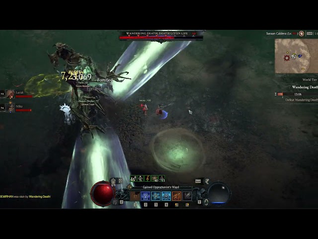 Wandering Death , Death Given Life  - World Boss Diablo 4