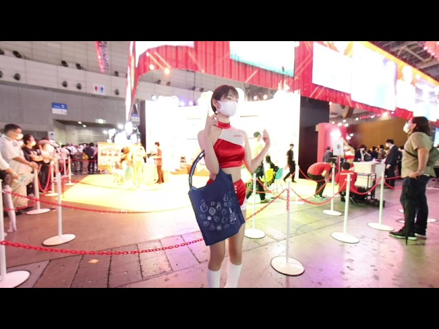 【8K VR180 3D】東京ゲームショウ2022 美女キャンギャル 2日目 TGS2022 Tokyo Game Show 2022 Campaign Girl CamGal 2nd Day 96