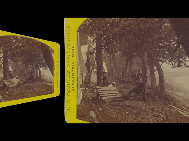 Camp on Lake Carlos, Alexandria, MN ~1886 (VR 3D still-image)