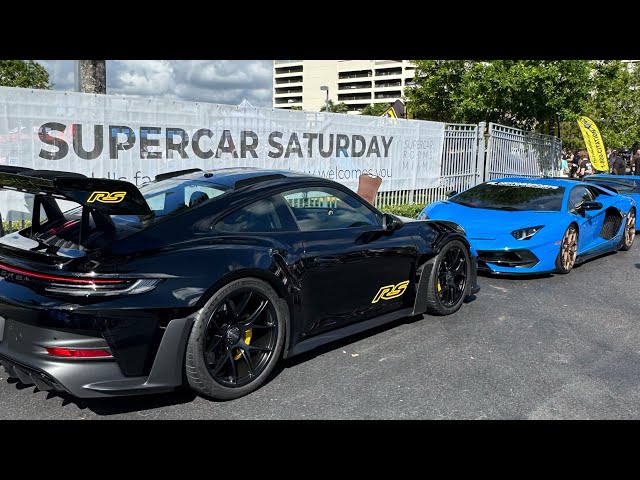 Car Culture S.Florida | Cars Arriving at Supercar Saturdays Florida | Bugatti, Lambo, Ferrari & more