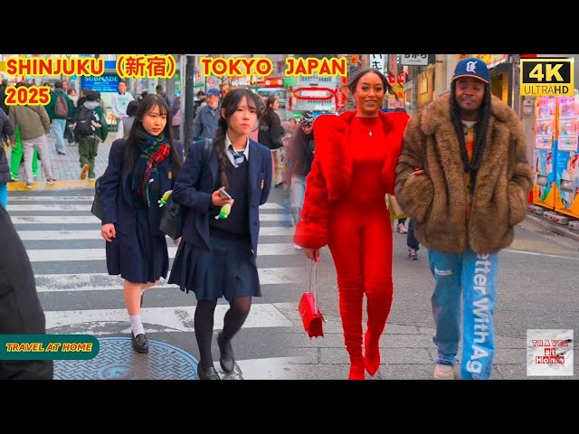 4k hdr japan travel 2025 | Walk in Shinjuku（新宿）Tokyo Japan |  Relaxing Natural City ambience