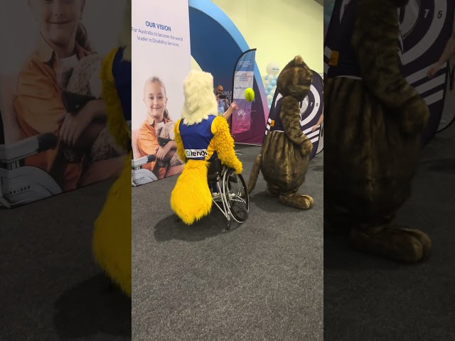 WA AFL mascots at Disability Connection Expo Perth 2023