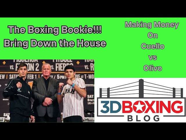 MAKE MONEY W/ the Boxing Bookie on Mirco Cuello vs Christian Olivo