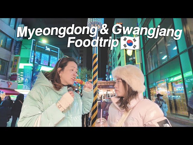 Korea Vlog: Myeongdong food trip, Gwangjang market and Lotte dept store!  Mommy Haidee Vlogs