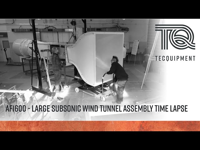 Large Subsonic Wind Tunnel AF1600 Time Lapse Assembly