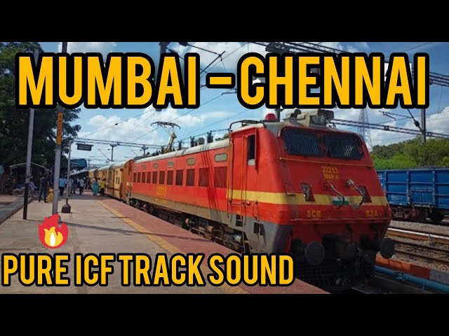 22157 CSMT - Guntakal journey || Pure ICF track sound 🔥 Csmt - Chennai express