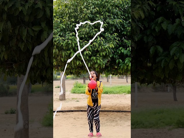 Mansi or water balloon🎈 #shorts #balloon #prank #maa