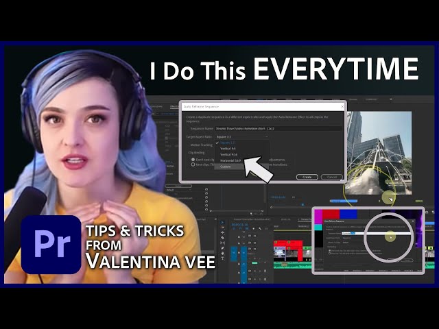 How to Edit Videos for Instagram in Premiere Pro | Tips & Tricks With Valentina Vee