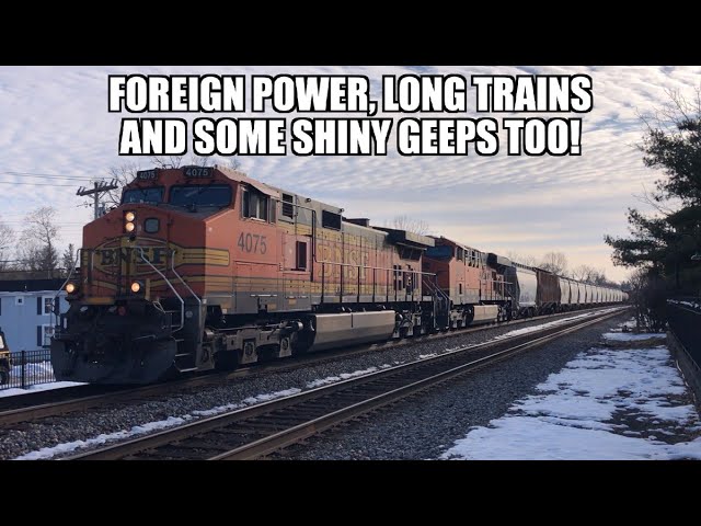 Foreign power, long trains, and shiny Geeps too!