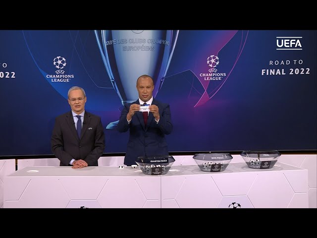 UEFA Champions League Quarter final Draw 2022 Live Results | Football Flash  #UCLDraw