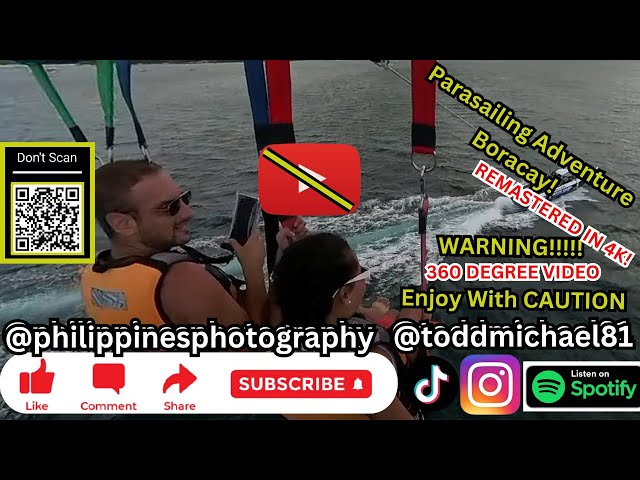 WARNING 360 Video 4k Boracay Parasailing! Viral Trending tiktok youtubeshorts foryou