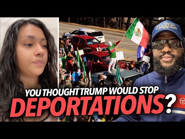 "You Thought Trump Would Stop Deportations" Woman Goes Off On Illegal Migrants Protesting In Streets