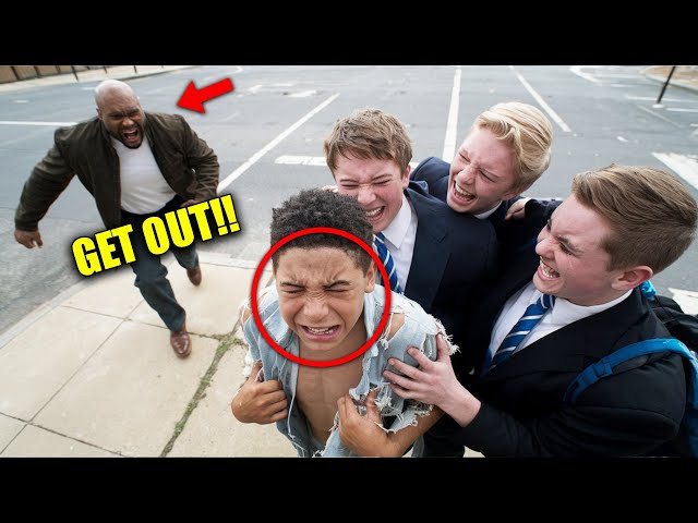 A Black Beggar Boy Gets Racial Discrimination from White Student -  Shaq's Actions Will Make You Cry