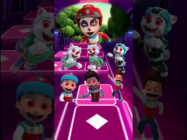 Paw Patrol Scary Ryder vs Everest Coffin Dance #tileshop #coffindance #pawpatrol