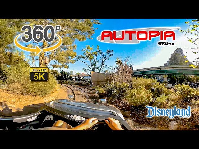 VR 360 5K Autopia On Ride POV Disneyland 2022 03 22