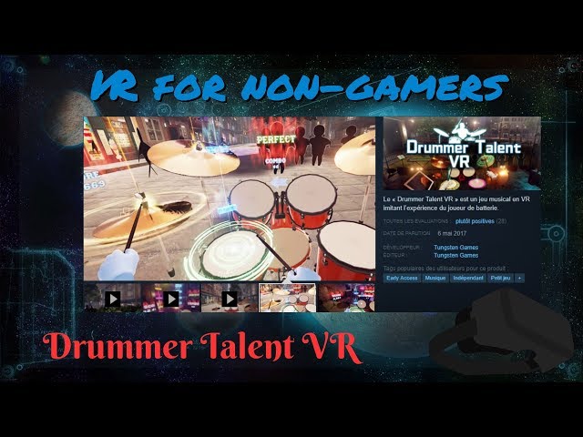 Playing Drums With Drummer Talent VR