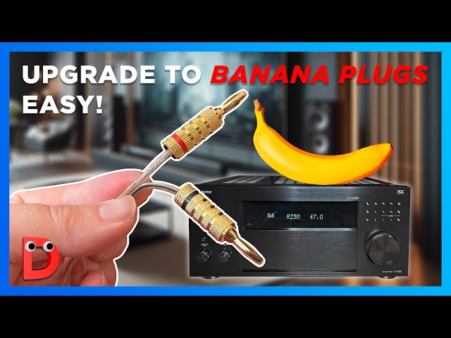 THIS will make your Audio life easier! I Banana Plugs for your speaker wires I Step by step setup