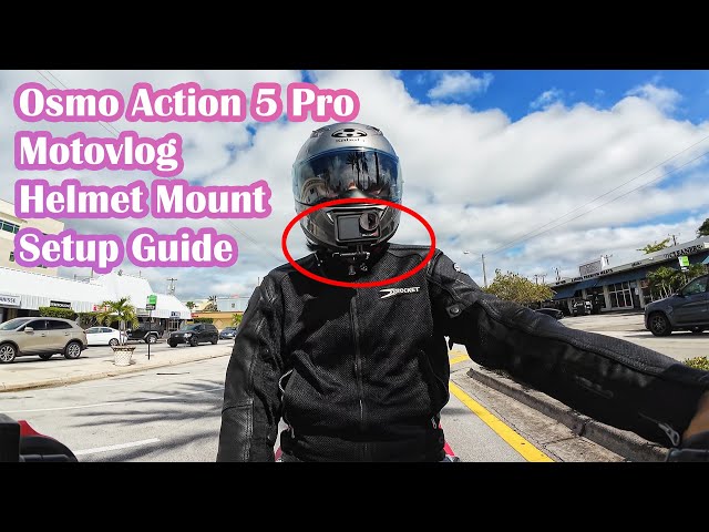 DJI Osmo Action 5 Pro Motovlog Helmet Mount Setup and Riding Footage