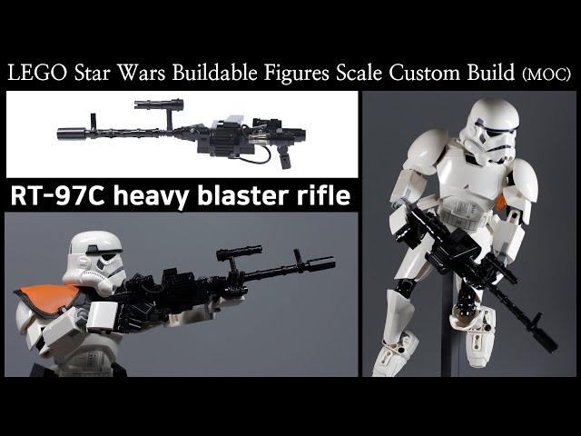 [Lego MOC] RT-97C heavy blaster rifle [v1.1] (LEGO Star Wars Buildable Figures Scale) [B&W Bricks]