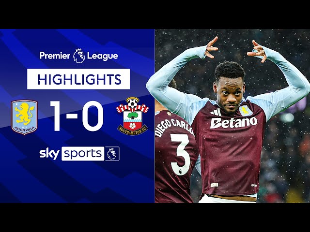 Jhon Duran back in the goals! 🔥 | Aston Villa 1-0 Southampton | EPL Highlights