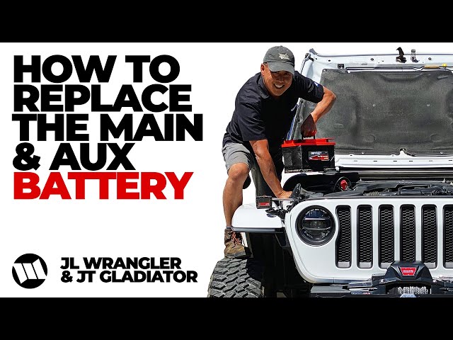 HOW TO Replace the Main and Auxiliary Battery on a Jeep JL Wrangler and Gladiator Truck w/o eTorque