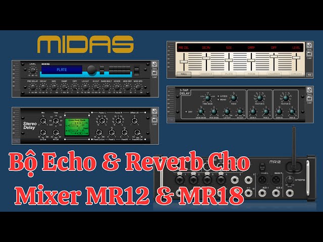 Bộ Effect Cho Mixer Midas MR12 Và MR18