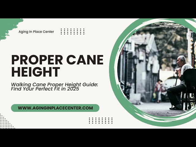 Walking Cane Proper Height Guide: Find Your Perfect Fit in 2025