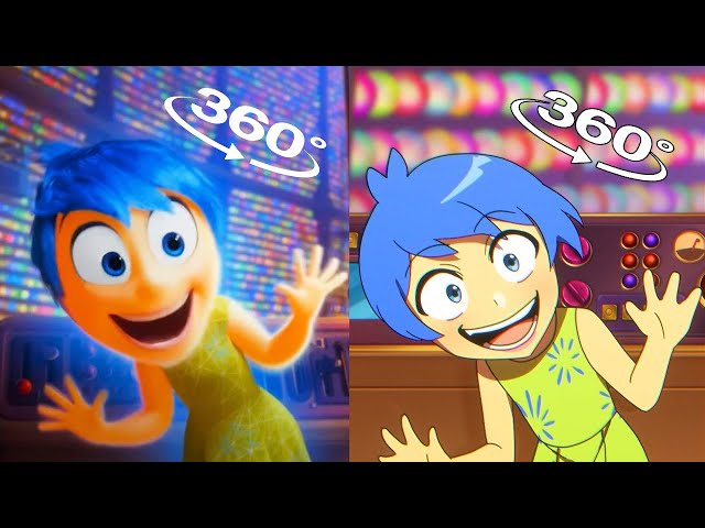 Inside Out 2 Original vs Anime (Inside Out Animation) 360°