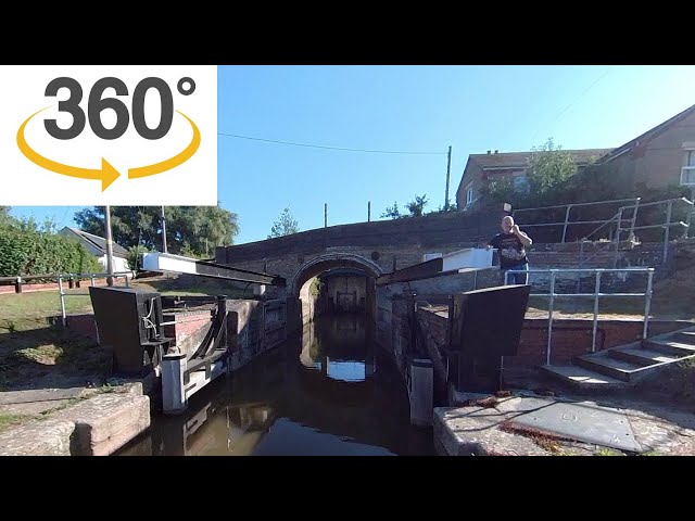 360 REAL TIME  / Salters Lode lock - Dever Sluice NARROWBOAT JOURNEY // part 1