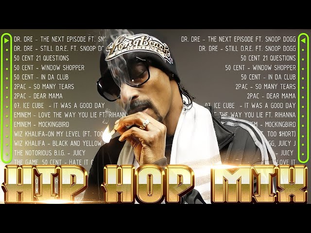 OLD SCHOOL HIP HOP MIX 2024 . Best of 90's Hip Hop Mix Playlist Dr. Dre, Snoop Dogg, 50 Cent