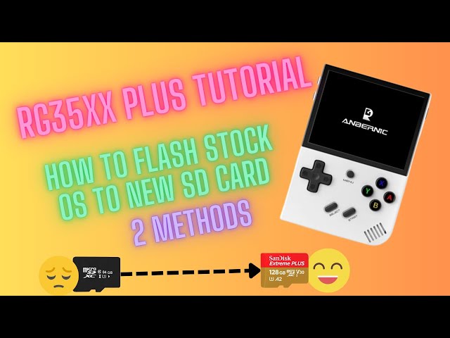 RG35XX PLUS Tutorial   How To Flash Stock OS To New SD Card | 2 Methods