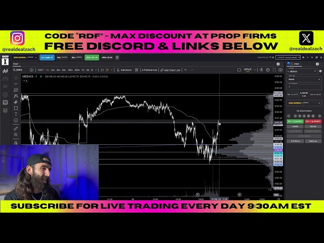 🔴 Live Day Trading ES YM NQ Futures - 2/19/25 📈