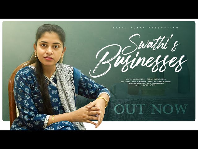 Swathi Business Telugu Short film 4k || Directed by Akshay kumar jabba