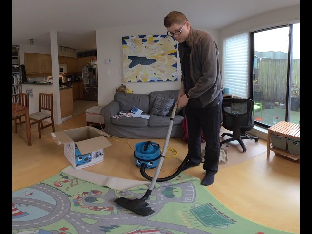 James Numatic Vacuum Unboxing in VR 180 3D (Blue Model)