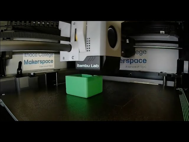 Ithaca College Makerspace Live 3D Printing